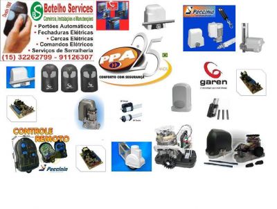 Motores para portões,cancelas, Controles, soldas em domicilio, serviços de serralheria.