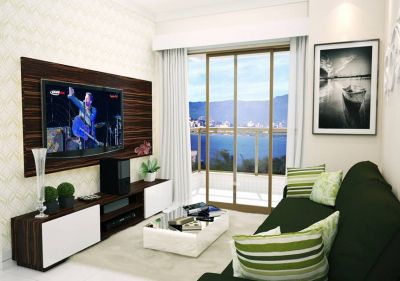 Apartamento 2 dormitórios / suíte, churrasqueira na sacada e garagem