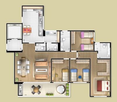 GRAND SPLENDOR ANDAR ALTO VISTA RECREAÇÃO - SOL.DA.MANHÃ!!!