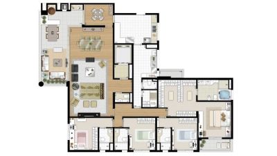 Apartamento Domani Brooklin - 258m² - 4 suites - 5 vagas - Gllaucia da PDG - 7765 7667