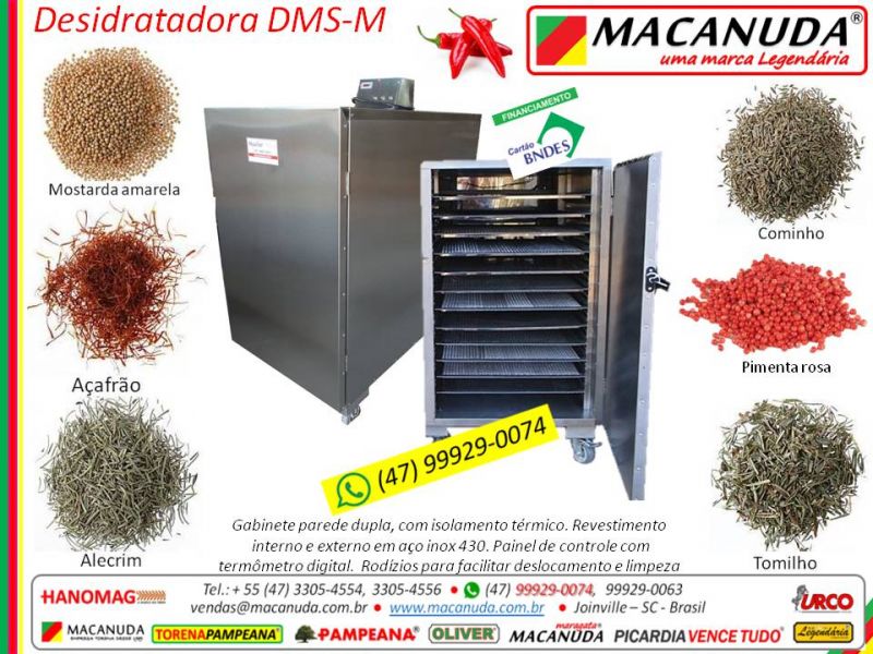 ESTUFA Secadora de Ervas Aromáticas e Medicinais