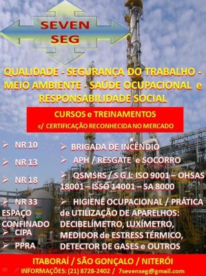 TREINAMENTOS & SERVIÇOS EM SEGURANÇA NR 10 NR 33