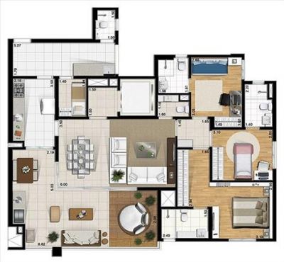 Vendo Apto no SPLENDIDO JARDIM DO GOLF / 134m²