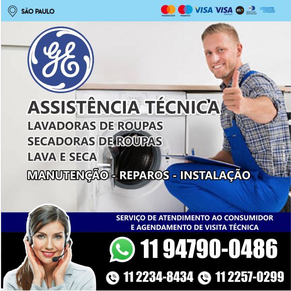 Conserto de Lavadora GE - Vila Libanesa