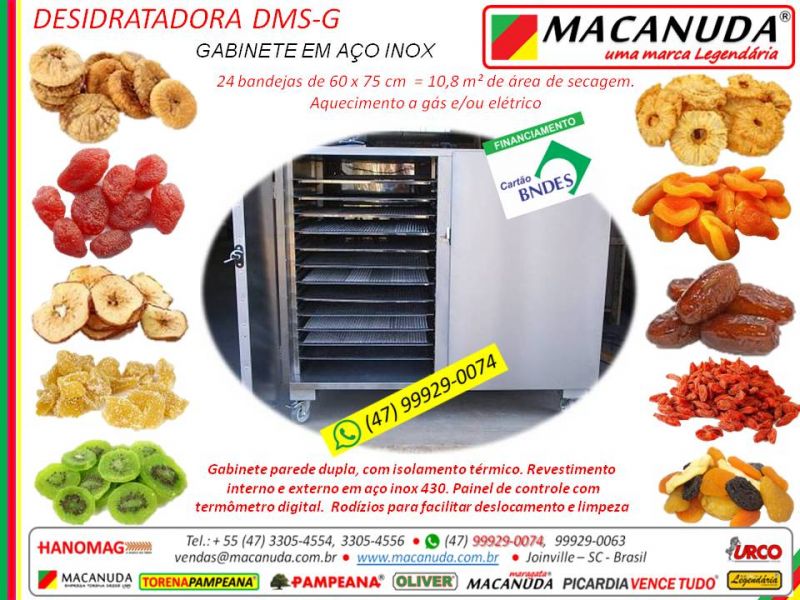 Máquina Desidratadora Industrial de Ervas Medicinais Marca MACANUDA