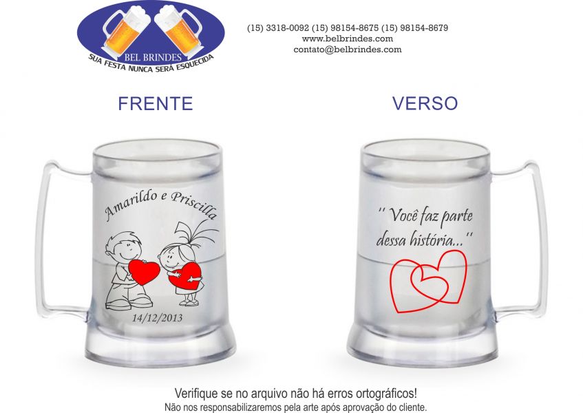 Canecas de chopp Personalizadas