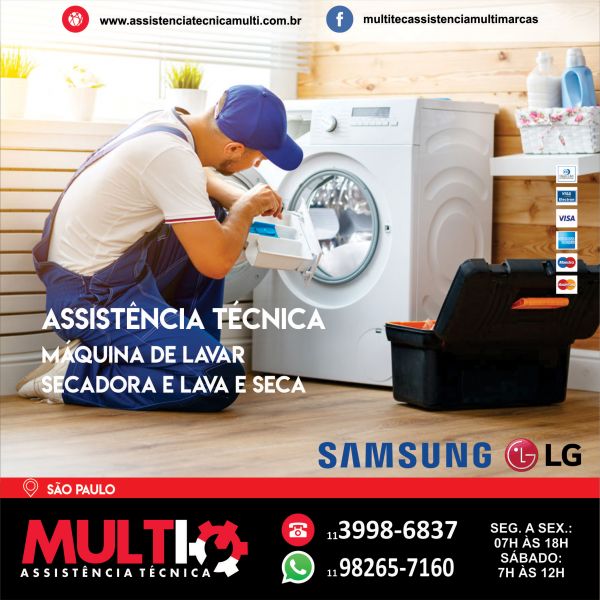 Manutenção em Máquina de Lavar - Praia das Pitangueiras