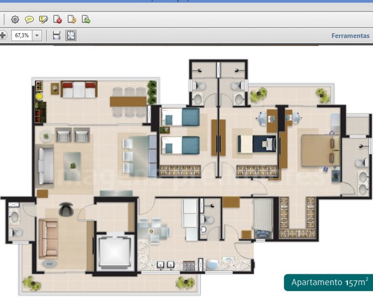 Absoluto com 157 mts no Cocó a partir de R$ 989.000,00