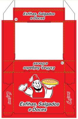 Embalagens p/ Pizza, Salgados, Esfihas, Doces, Bolos e muito mais...