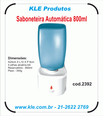 Saboneteira Automática 800 ml com dosador