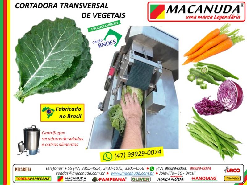 Couve Minimamente Processada Máquina Profissional Macanuda
