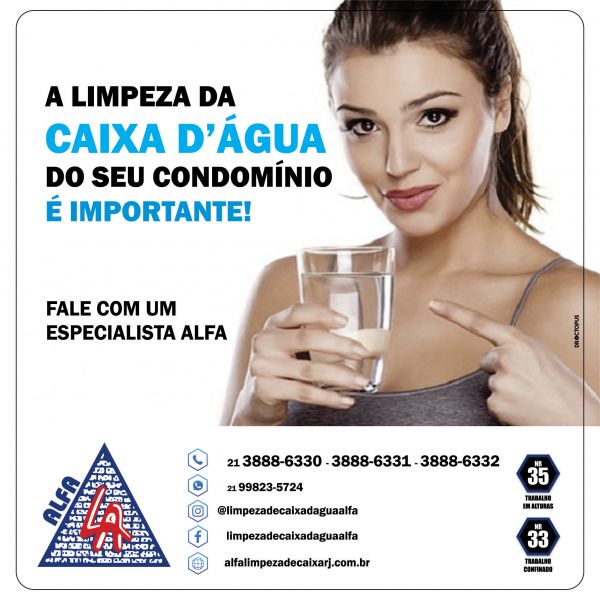 Limpeza e desinfecção de Caixas de água