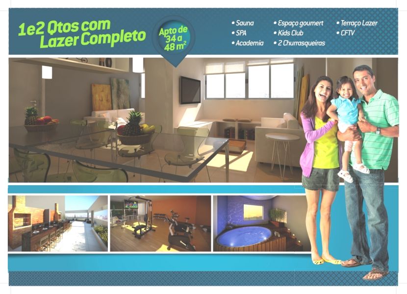 Ap 1 Qto Samambaia - DF garagem/ lazer e elevador