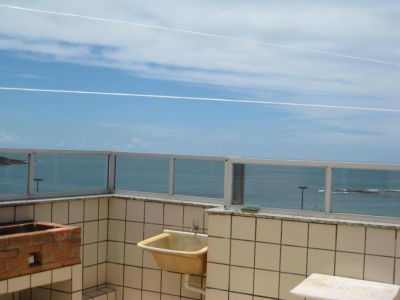 Férias Carnaval Aconchegante cobertura  vista total frente mar churrasqueira 