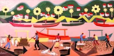 OBRAS DO ARTISTA NAIF AECIO COM OBRAS A VENDA COM AJUR SP 