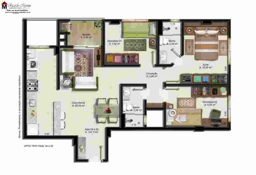 Burle Marx Centro Criciúma apartamento venda