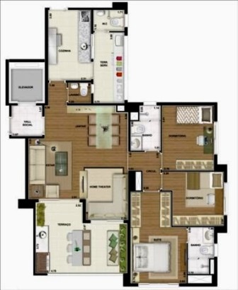 Apto Tatuapé 106m Cód.2003BFC