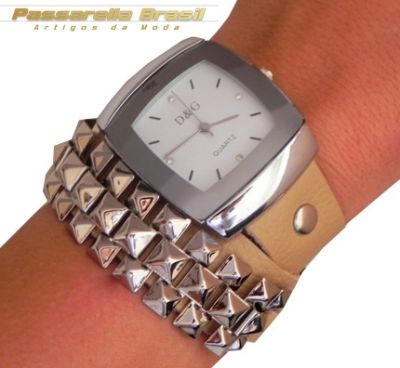Relógio Pulseira em Couro