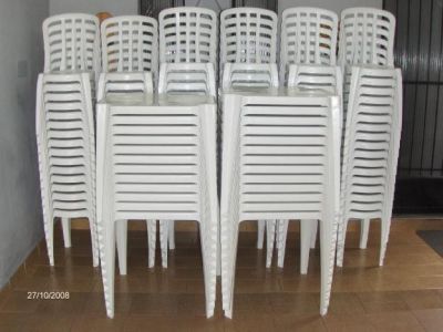 Aluguel de som, mesas e cadeiras
