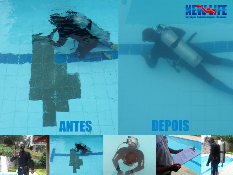 Trocamos o azulejo danificado, sem esvaziar sua piscina.