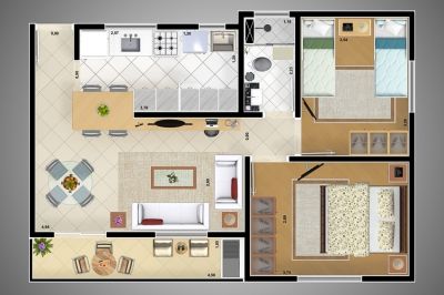 APART PRONTA ENTREGA  58 M2 NOVINHO  2 DORM