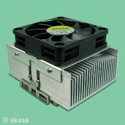 Akasa AK-795 CU Cooler para Intel Pentium III AMD Duron Athlon XP Socket 462 Ventilador: 60x60x15mm