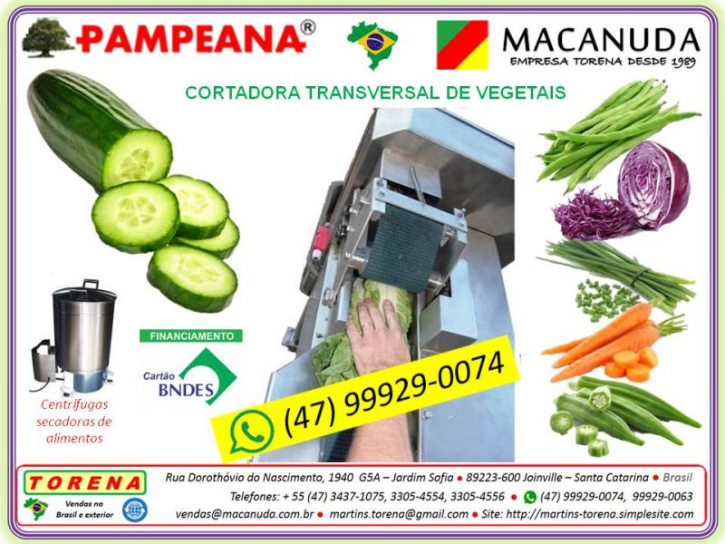 Pampeana Macanuda a máquina Industrial de cortar couve