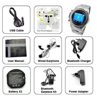 Relogio Celular Assassin - Quad Band Touchscreen Mp3/mp4 Fm