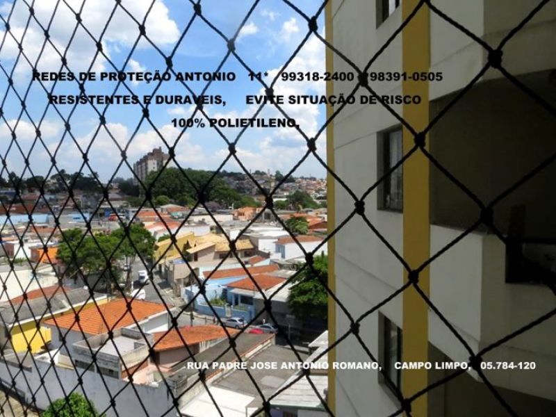 Telas de Proteção no Campo Limpo, Rua Padre Jose Antonio Romano, (11)  98391-0505 whats 