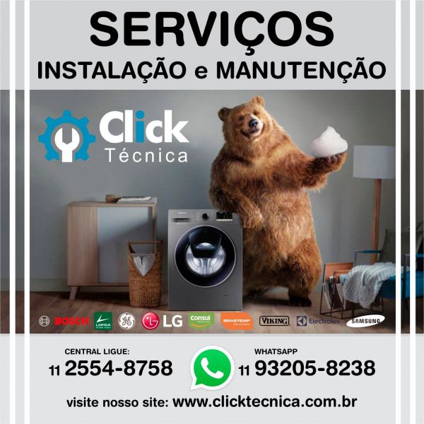 Conserto da Click para secadora de roupas