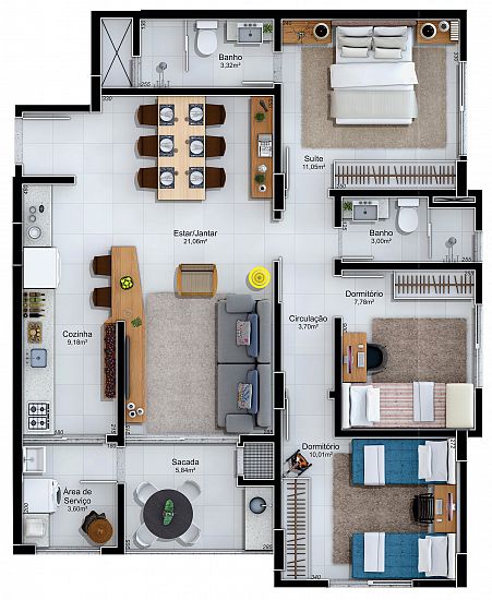 Longarone residencial bairro Comerciário Criciúma