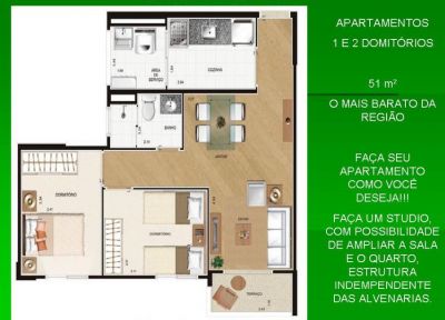 APTOS DE 2 DORMS COM 51M² NA V. PRUDENTE PRÓXIMO AO METRÔ