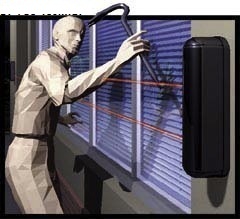 Sensor Barreira Infravermelhor Ativo Duplo Feixe 100 Metros