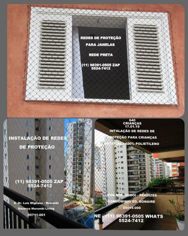 Redes de Proteção no Jardim Pirajussara, (11) 98391-0505, zap