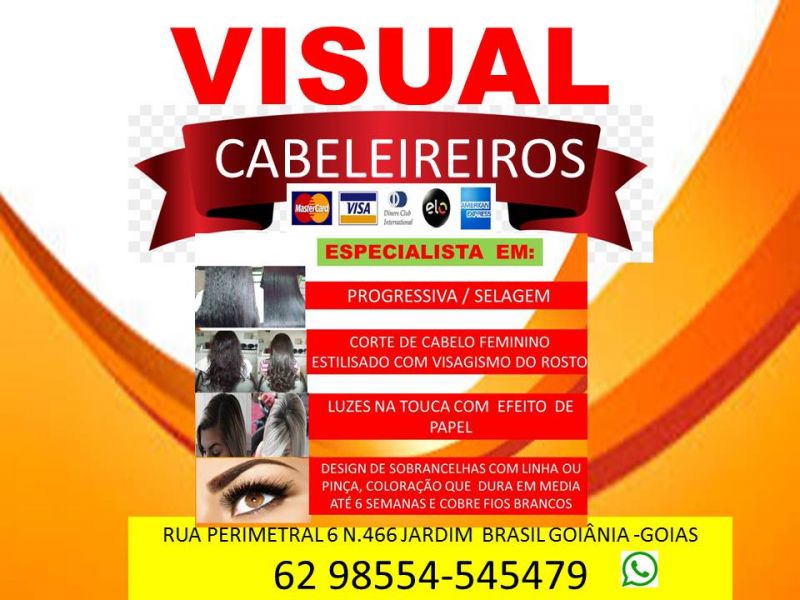 Atendimento a domicilio Goiânia Visual Cabeleireiros 62985545479