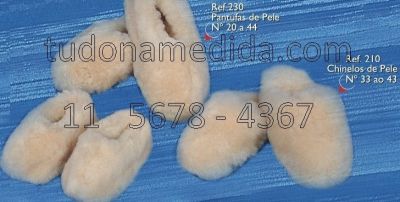 Gorro lã de carneiro (11) 5678-4367 - pantufas