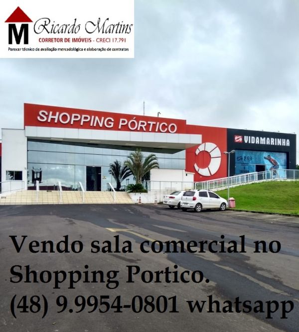 Shopping Pórtico sala comercial a venda Criciúma