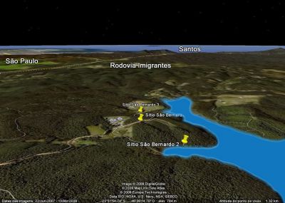 belíssima frente para represa