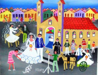 ARACY TEMA CASAMENTO DO INTERIOR MEDIDA 50X40 A VENDA COM AJUR SP 