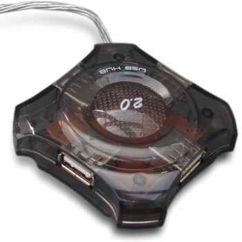 Mini Hub USB 2.0 4 Portas para Notebook e PC