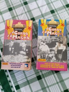 Coleção De 8 Fitas Vhs Festival De Filmes O Gordo E O Magro