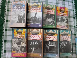 Coleção De 8 Fitas Vhs Festival De Filmes O Gordo E O Magro